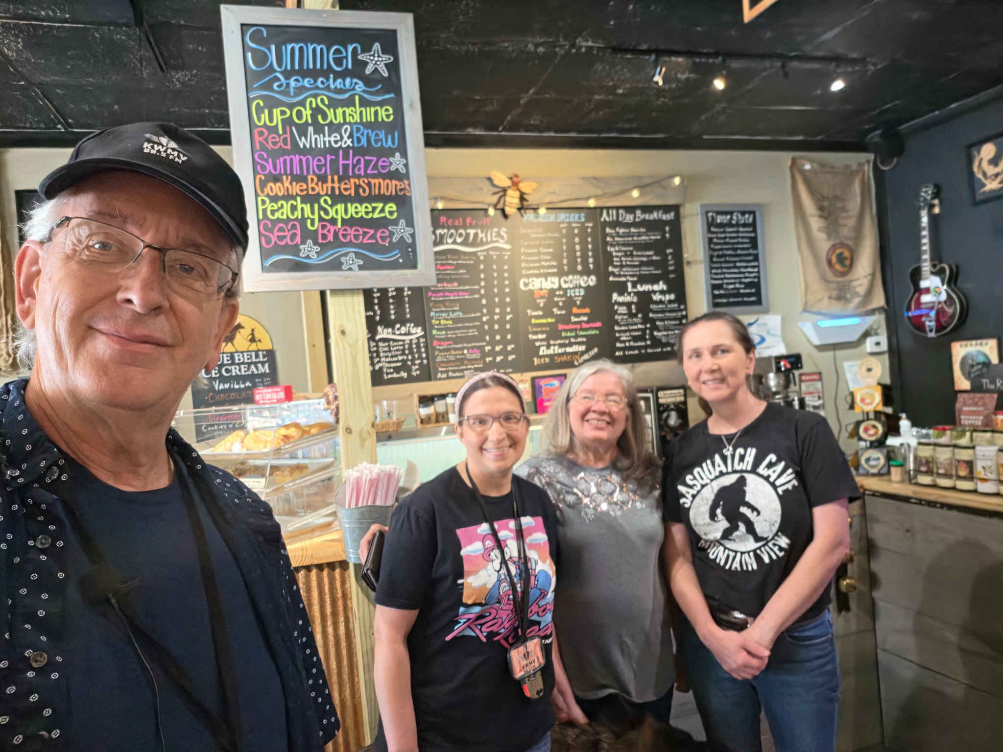 Al Timberlane and friends sharing a moment at Sasquatch Cave.