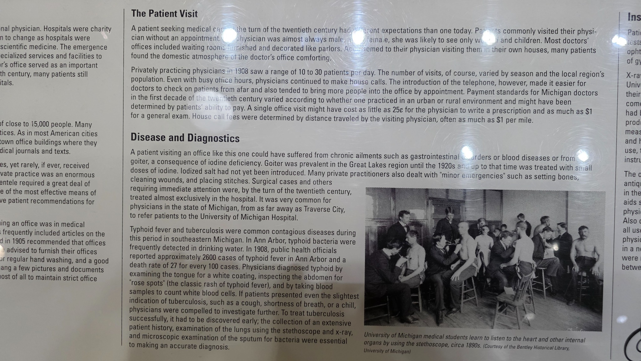 Exhibit panel: patient visits, disease, and diagnosis
